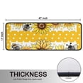 thumbnail image 5 of Kitchen Rugs Sets Of 2,Yellow Dot Sunflower Bee Pattern Anti Fatigue Kitchen Mat Rugs Non Slip Washable,Decorative Kitchen Floor Mats for Kitchen,Sink,Laundry,17"x47"+17"x47", 5 of 5