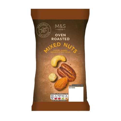 M&S Oven Roasted Mixed Nuts 175g, British Import (Pack of 3)