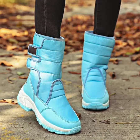 

Women‘s Winter Fleece Mid-calf Fashion Boots Warm Faux Fur Lined Snow Boots Women‘s Footwear