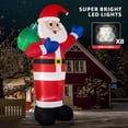 thumbnail image 4 of Infables navideños B&D Giant Santa Claus de 3,7 m con luces LED, 4 of 8