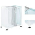 thumbnail image 3 of Mainstays 3 Bin Multiple Color Laundry Mesh Sorter for Adult, Rolling Cart for Laundry Room Closet Storage, 4 Wheels, Bags for Sorting Different Items, 3 of 8
