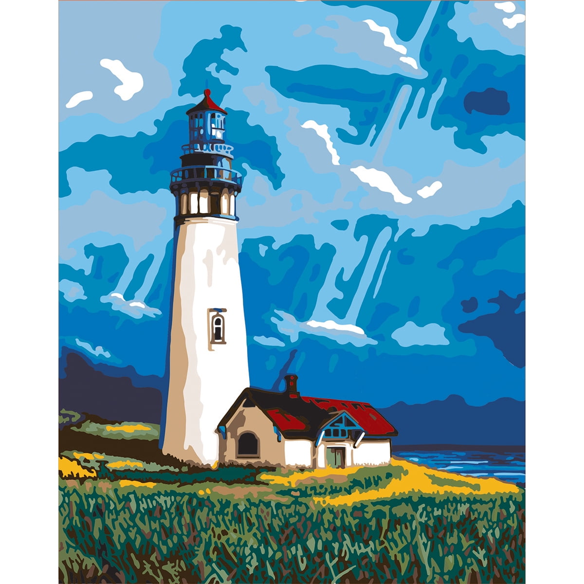 Plaid Paint by Number Beginner 8x10