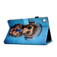 thumbnail image 6 of SaniMore Case for Lenovo Tab M10 10.1 inch 3rd Generation TB-328F, Auto Wake/Sleep Pen/Card Holder Stand Dual Angle PU Leather Soft TPU Back Color Painting Magnetic Protective Shell, Monkey Headphones, 6 of 13