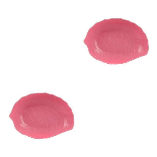 Yuarrent Bandeja de aperitivos de dulces Cesta de frutas Accesorios para el hogar Simulación Gadget de cocina multifuncional Suministros de Rosa 2Conjunto