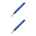 thumbnail image 1 of Scienceny Punzón de pasador central automático marcado con resorte, prensa de madera, marcador de abolladuras, broca, dispositivo de rotura de ventana, Azul sin gorras 2piezas Scienceny CBP035929, 1 of 6