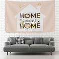 thumbnail image 2 of FREEAMG Tapestry Wall Hanging Home Sweet Cute Birds Flowers Tapestry Decorative Wall Tapestries Wall Art Wall&nbsp;Blanket&nbsp;Bedding Tapestry for Bedroom Living Room Dorm Home Decor 80"x60", 2 of 7