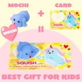 thumbnail image 5 of Joyfy 28 Packs Valentines Day Cards with Mochi Squishy Toys Gift Set, Animal Squeeze Fidget Toys for Kids Valentines School Class Exchange Cards, Valentine Party Favors, 5 of 8
