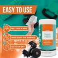 thumbnail image 5 of Fitness Equipment Wipes - Cleaning Wipes for Yoga Mats, Pilates Studios, Gyms, Peloton & Cycle Bikes, Spas - Fragrance-Free Wipes Surface Cleaning for Home, Office, Gym 75-Count, 5 of 5