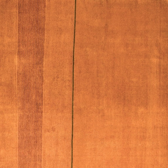 Ahgly Company Indoor Square Abstract Orange Modern Area Rugs, 4' Square