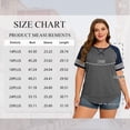 thumbnail image 2 of LANREMON Plus Size Tops for Women Short Striped Sleeve Loose T Shirts Fashion Crew Neck Lightgray Blouse Tee Size 26 Plus, 2 of 6