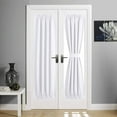thumbnail image 7 of NICETOWN Pure White Door Curtain, Room Darkening French Door Curtain Thermal Insulated Drape for Dorm Room Classroom, 36"x72", 1 Panel, 7 of 7