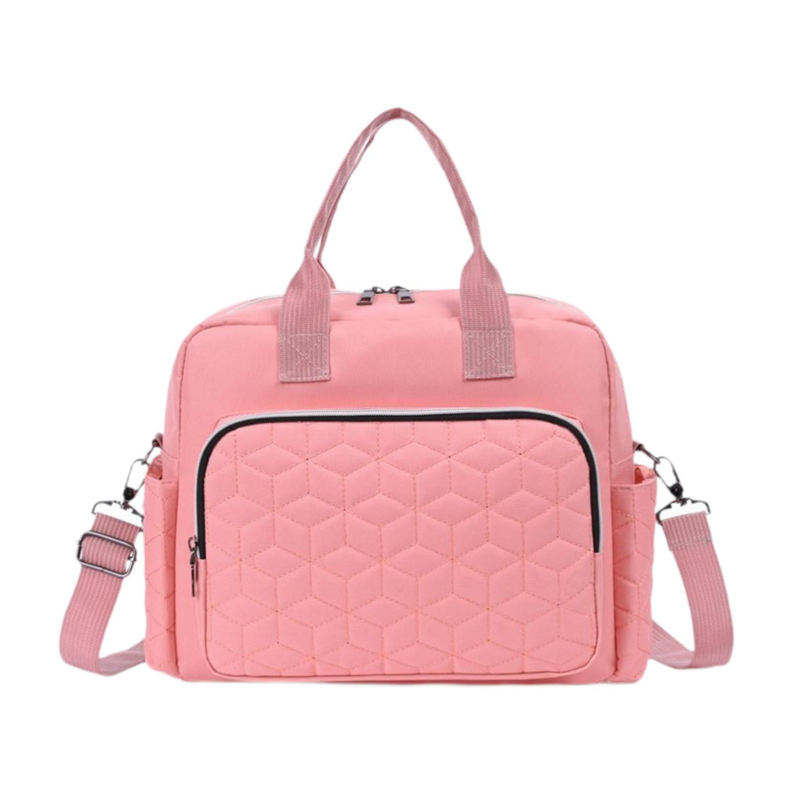 LeeQinersw Diaper Bag Diaper Bag Multifunctional Baby Essentials Waterproof Handbag for Mom pink