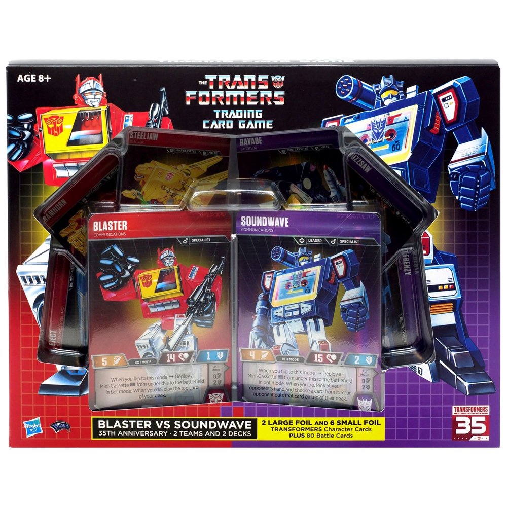 Transformers Blaster VS Soundwave Trading Card Game
