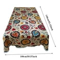 thumbnail image 3 of WIURAY Dining Table Cloths Rectangle Leaveforme Retro Sunflower Pattern Lace Fabric Tablecloth Table Cover Decor, 3 of 5