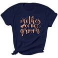 thumbnail image 1 of T-Shirt à Col Rond pour Femmes avec Imprimé Graphique - Manches Courtes, Haut Décontracté et Tendance avec Motif de Lettres, 1 of 1