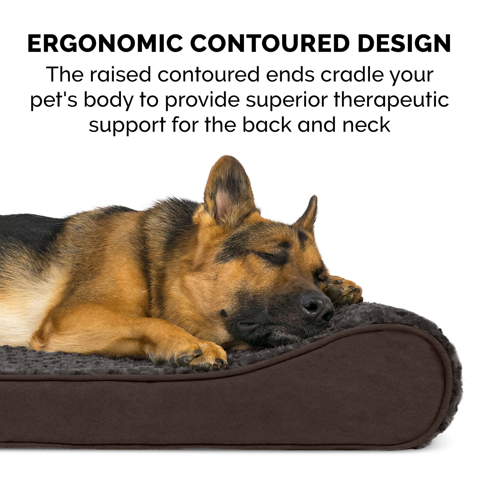 FurHaven Pet Products Ultra Plush Luxe Lounger Orthopedic Pet Bed