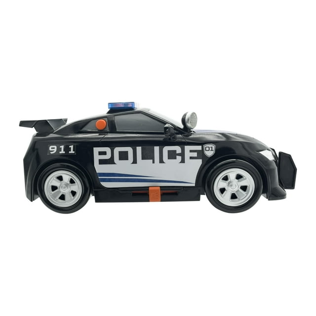 Coche de policía de juguete Mighty Fleet Power Movers 15 con luces y sonidos