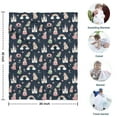 thumbnail image 4 of Princess Castle Rainbow Pattern Blanket,Comfortable Soft Flannel Throw Blanket,All Season,Warm Lightweight Blankets for Sofa Bed Couch Living Room Chair,30"x40", 4 of 4