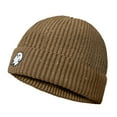 thumbnail image 5 of Dalix Mens Ghost Fisherman Beanie Hat Winter Knit Cuffed Watch Cap in Tan, 5 of 5