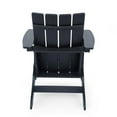 thumbnail image 6 of Noble House Encino Outdoor Contemporary Adirondack Chair (Set of 2) Matte Black, 6 of 8