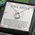 thumbnail image 3 of Soul Sister Necklace, Unbiological Sister Gift,  Forever Love Necklace, Best Friend Gift, BFF gift Necklace, Birthday, Graduation, Christmas Jewelry, 3 of 6