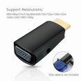 thumbnail image 7 of HDMI to VGA Adapter Converter Gold-Plated for PC, Laptop, DVD, Desktop and Other HDMI Input Devices - Black, 7 of 7