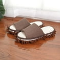 thumbnail image 5 of HNMKU on Fuzzy Slippers with Detachable Washable Cleaning Sole for Indoor Home Comfort Machine Washable Soft Shoes 03_Brown,5.5-7.5, 5 of 5