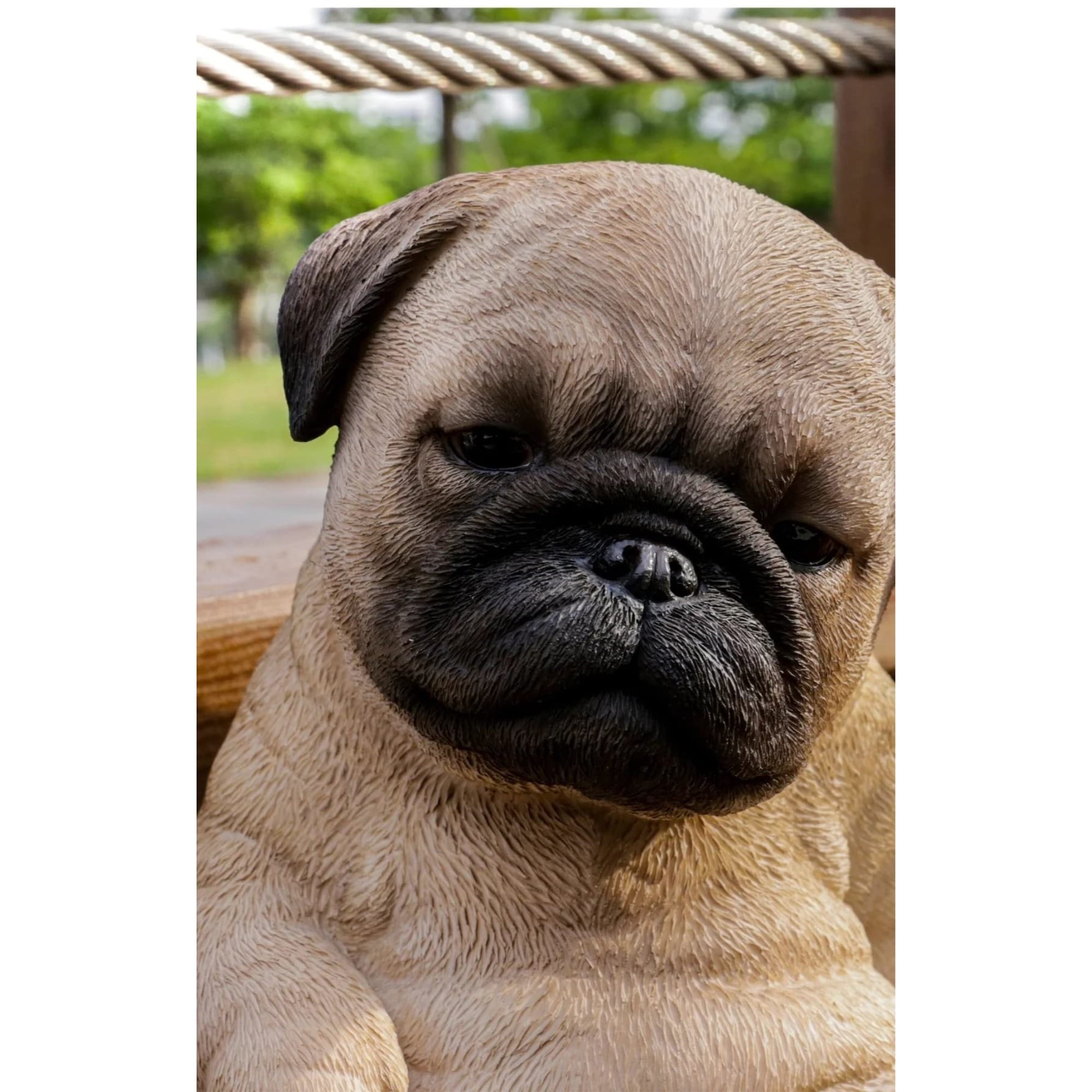 Hi-Line Gift Ltd 87710-P Sitting Sleepy Pug Puppy Statue