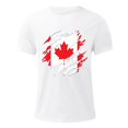 thumbnail image 3 of T-shirt pour Hommes de la Fête du Canada Drapeau de la Fête du Canada Manches Courtes T-Shirt Érable Haut Col Rond T-Shirt de Golf du Canada pour Hommes, 3 of 3
