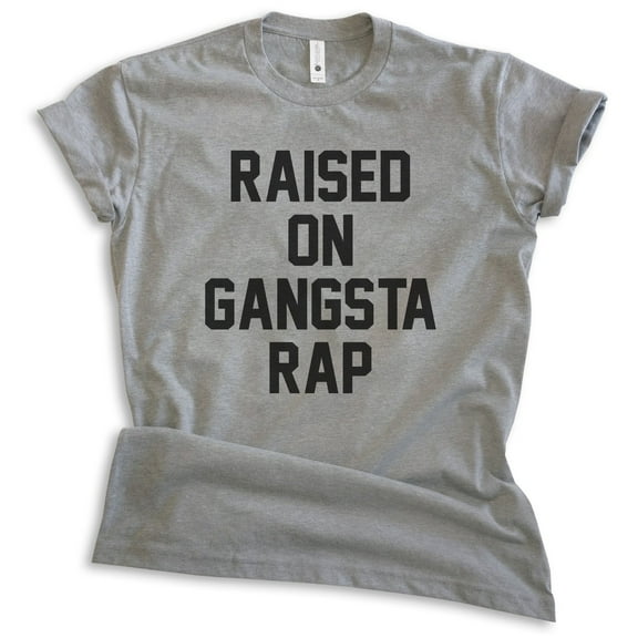 Raised On Rap Shirt, Unisex Women's Men's Shirt, Hip Hop Shirt, 90s Shirt, Rap Shirt, Dark Heather Gray, Medium