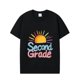 thumbnail image 1 of Camiseta de algodón de segundo grado: Camiseta de regreso a clases. Camiseta para el primer día de clases para niños y niñas. Manga corta informal con letras coloridas. Regalo perfecto para jóvenes., 1 of 6