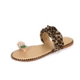 thumbnail image 2 of Women Flat Sandals,Sweet Cute Pearls Pineapple Sandals Clip Toe Flip Flops Boho Casual Flat Slippers Beach Shoes, 2 of 4