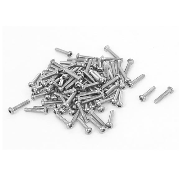Unique Bargains M2x10mm Stainless Steel Hex Socket Button Head Bolts Machine Screws (100-pack)