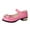 Pink, variant on Utoimkio Toddler Baby Girls Low Heels Dress Open Toe Sandals Floral Princess Shoes for Girls