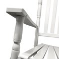 thumbnail image 6 of Balcony Porch Adult Rocking Chair White, Solid Wood Comfortable Rocking Chair for Patio Outdoor Relax, 6 of 9