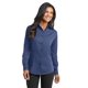 thumbnail image 1 of Camisa Port Authority® Ladies Tonal Pattern Easy Care. L613 Azul XL Autoridad Portuaria L613, 1 of 1