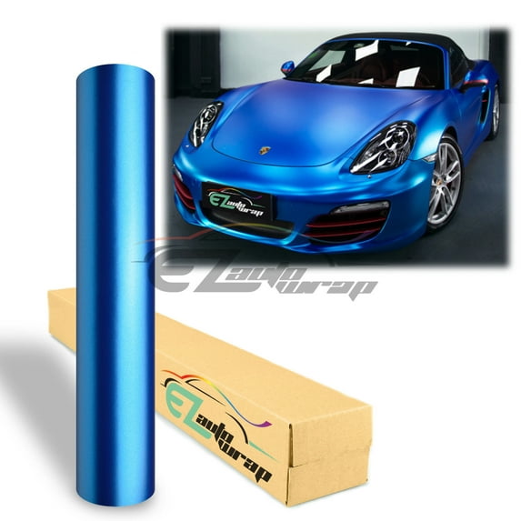 60"x60" Premium Matte Metallic Satin Pearl Blue Vinyl Wrap Sticker Decal Bubble Air Release