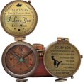thumbnail image 4 of Mom to Son Compass – to My Son Love Mom – Mother to Son Gifts/Dad to Son - Graduation Day Gifts for Son - Son Birthday Gifts - Confirmation Gifts for Son, 4 of 4