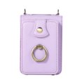 thumbnail image 2 of Compatible with Samsung Galaxy Z Flip 3 Wallet Case, PU Leather Case with Card Holder, 360° Rotation Ring Kickstand, Shoulder Strap, Magnetic Snap Protective Case Designed for Z Flip 3, Purple, 2 of 10