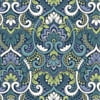 Sapphire Aurora Blue Damask