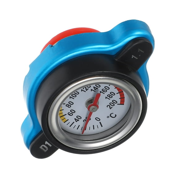 Beaupretty Radiator Cap with Built in Temperature Meter for Car Use Assorted Color Finish