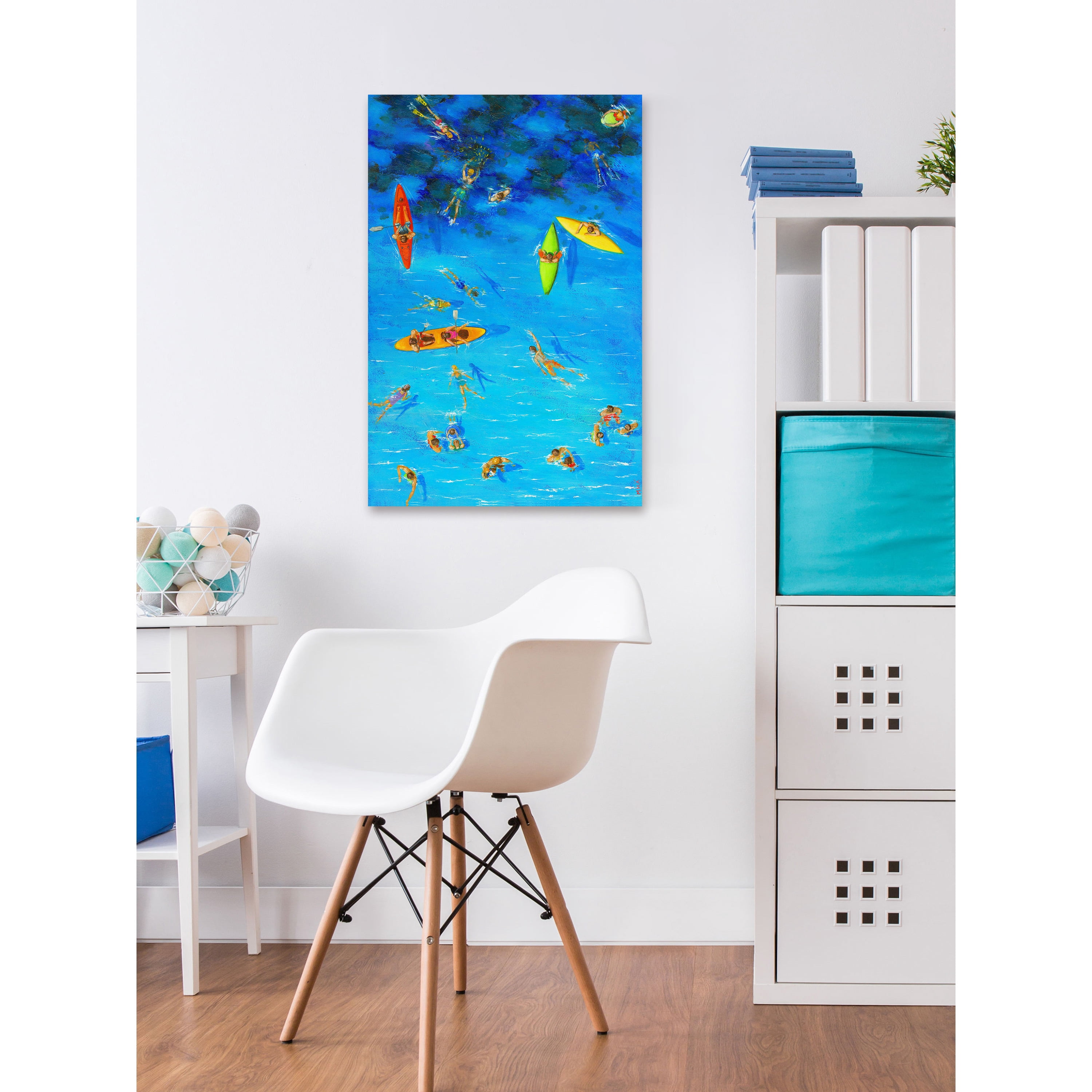 Marmont Hill 'Fun in the Sea' Painting Print on Wrapped Canvas