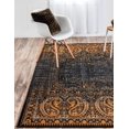 thumbnail image 4 of Unique Loom 3134933 10 x 13 ft. Imperial Anatolla Rectangular Rug, Black, 4 of 10