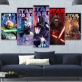 thumbnail image 1 of 5 Cuadros Decorativos Star Wars Personajes Darth Vader y Yoda Canvas Listo Para Colgar 150x84cm Jungle Art Impresion Tela Arte, 1 of 7