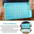 thumbnail image 3 of Ice Cube Tray with Lid and Bin for Freezer  Easy Release 55 Nugget Ice Tray with Cover  Storage Container  Scoop. Perfect Small Ice Cube Maker Tray & Mold. Flexable Durable Plastic  BPA F, 3 of 16