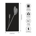 thumbnail image 6 of Minimalist Heart & Line Pattern Beach Towel - Soft Textured Perfect for Pool Travel and Bath - Stylish Black & White Design, 6 of 6