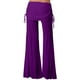 thumbnail image 3 of WILLBEST Pantalones Casuales para Mujer, Pantalones Deportivos de Pierna Ancha de Color Liso para Mujer con Cinturón, Ropa de Baile de Tiro Medio para Mayor Comodidad y Estilo. Extra Grande, 3 of 3
