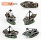thumbnail image 4 of Accesorios de acuario para decoración de peces,Decoración de naufragio,Material de resina, decoraciones de barcos hundidos para favores de peces, 4 of 8