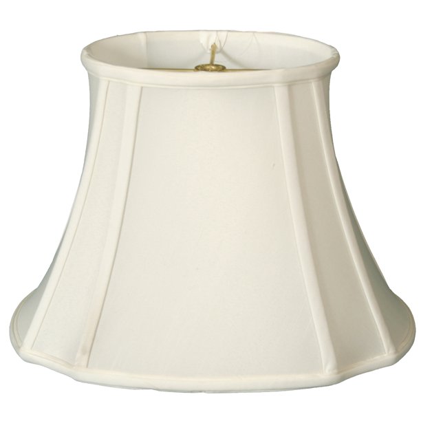 Royal Designs 15" Oval Inverted Corner Lamp Shade White