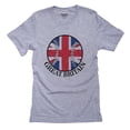 thumbnail image 1 of Great Britain Baseball Classic - World Vintage with Flag Men's Grey T-Shirt, 1 of 2
